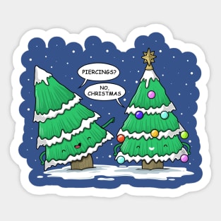 CHRISTMAS PIERCINGS Sticker